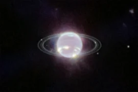 Discovery of a new arc in one of Neptune's rings