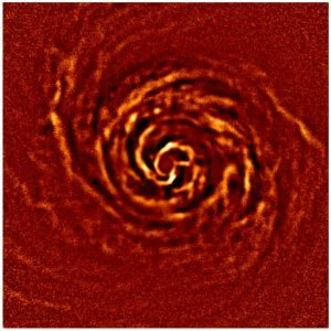 Première observation de la rotation d'un disque protoplanétaire