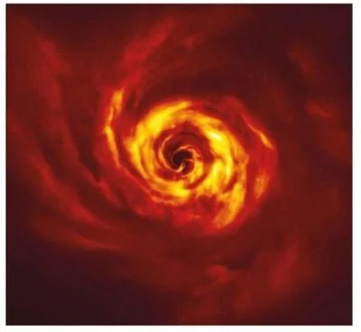 Première observation de la rotation d'un disque protoplanétaire