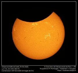 Come and observe the partial eclipse of 29 March 2025 with the Observatoire de Paris-PSL !